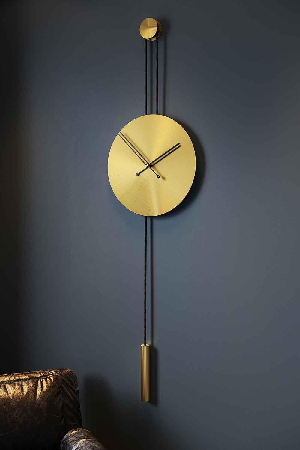 Mclocks-Serenity 45 mat gold Dekoratif duvar saati-Duvar Saati-2-fleurdirect.live