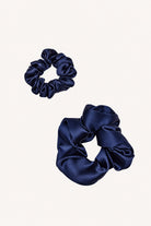 Pure Silk Scrunchie Night Blue