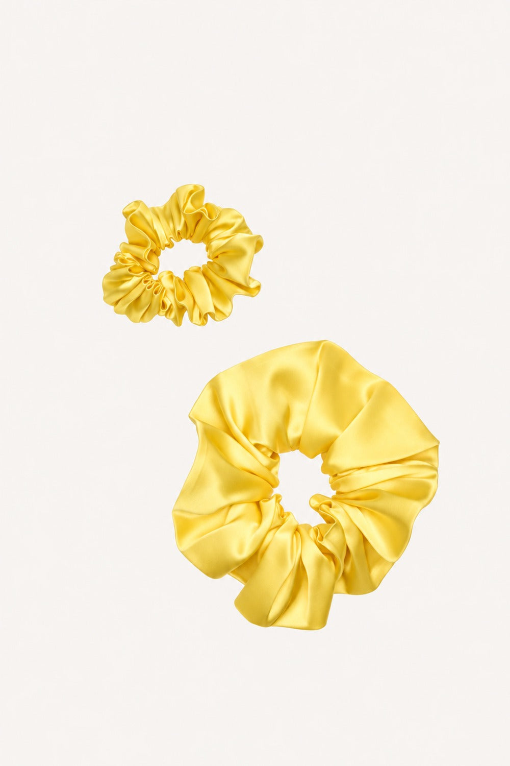 Pure Silk Scrunchie Yellow