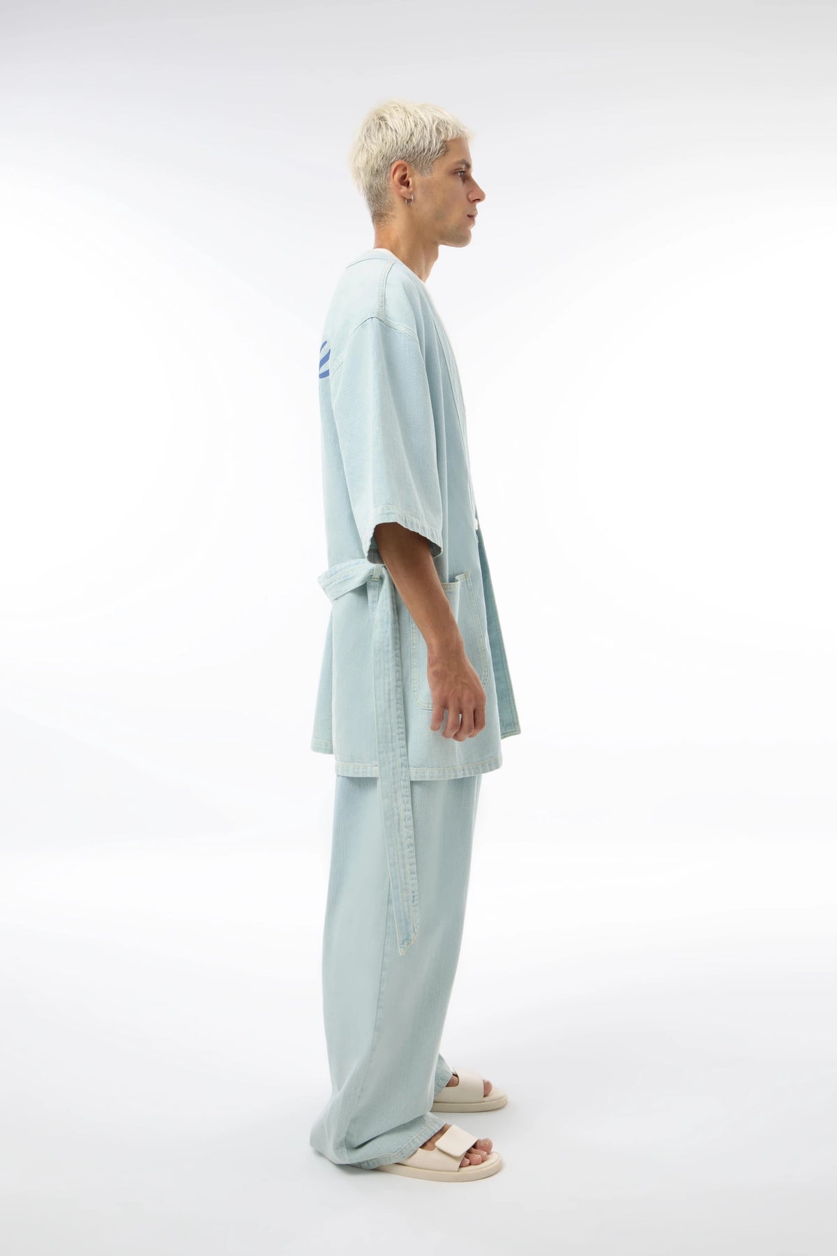 Midground-Baskılı Unisex Denim Kimono-Kimono-2-fleurdirect.live