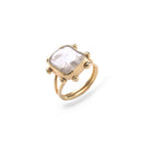 Miela-Miela Kare Gold İnci Yüzük-Yüzük-1-fleurdirect.live