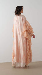 Miha-Kollari Dantel Firfirli Kaftan Elbi̇se Mint-10-fleurdirect.live