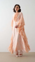 Miha-Kollari Dantel Firfirli Kaftan Elbi̇se Mint-8-fleurdirect.live