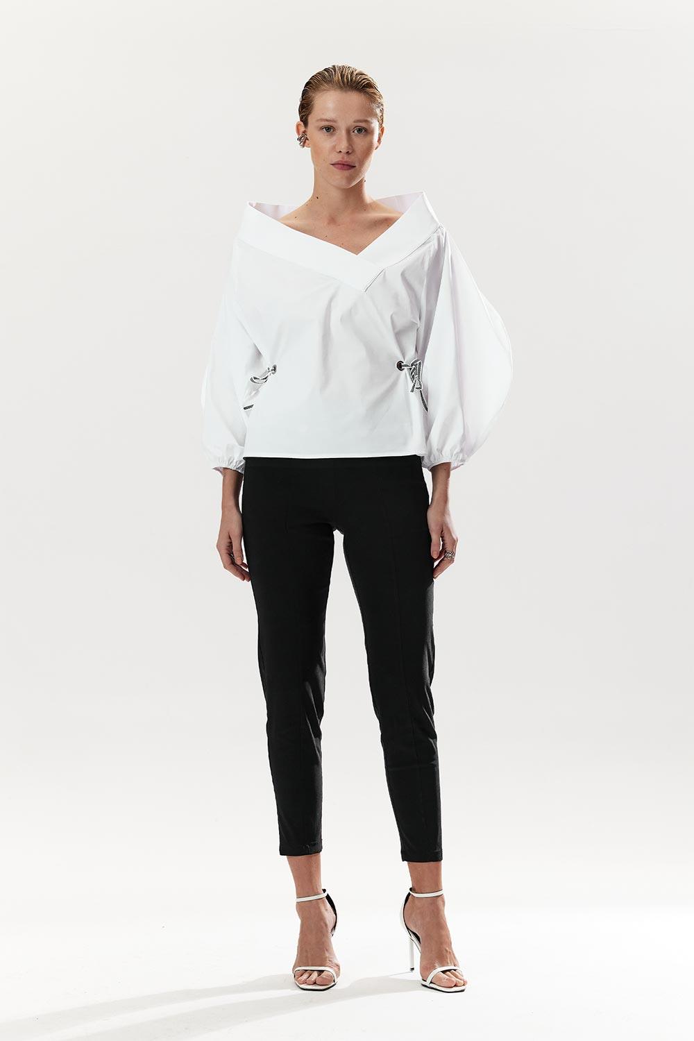 Mirimalist-Ixir White Shirt-Gömlek-1-fleurdirect.live