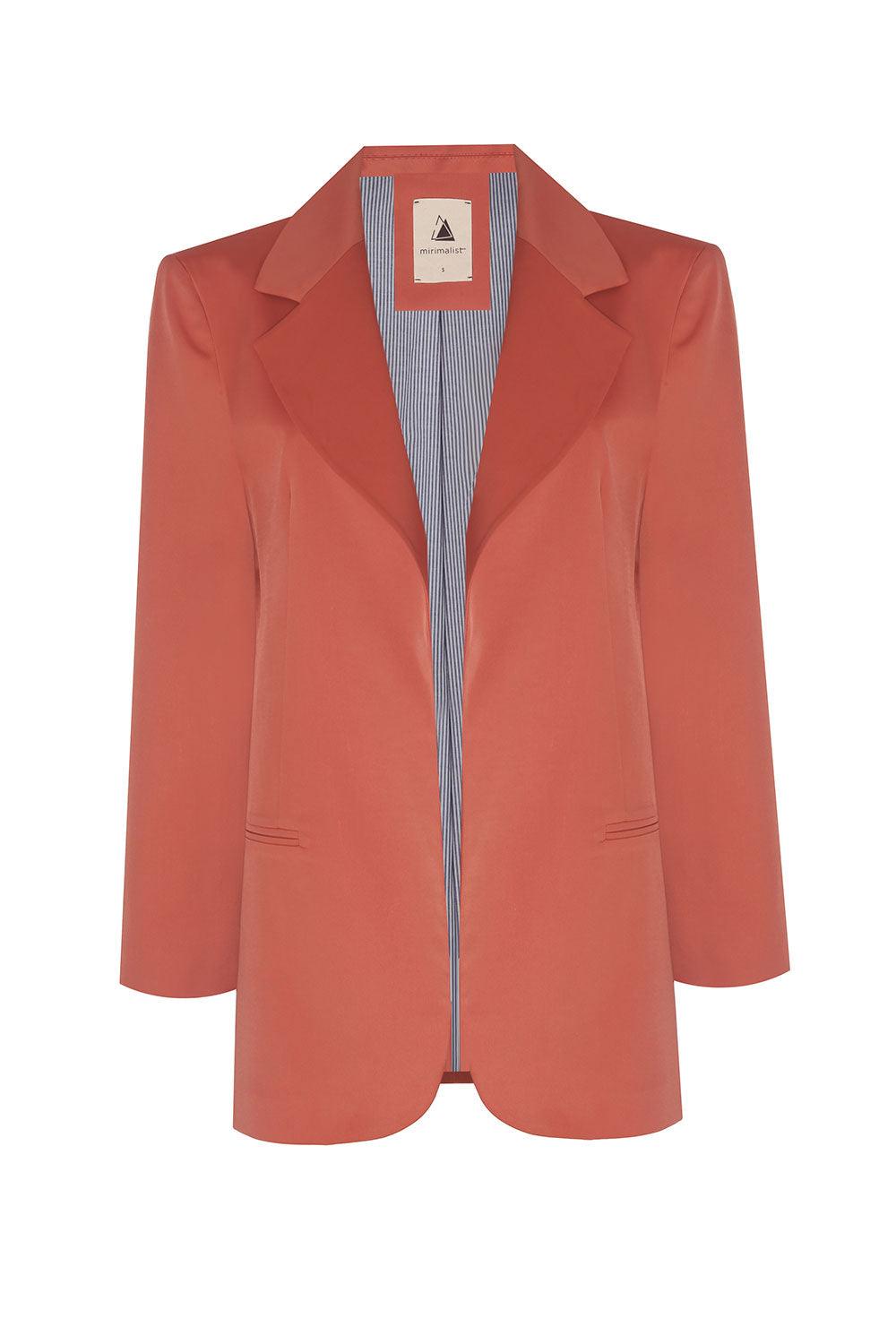 Mirimalist-Janset Copper Blazer-Ceket-1-fleurdirect.live