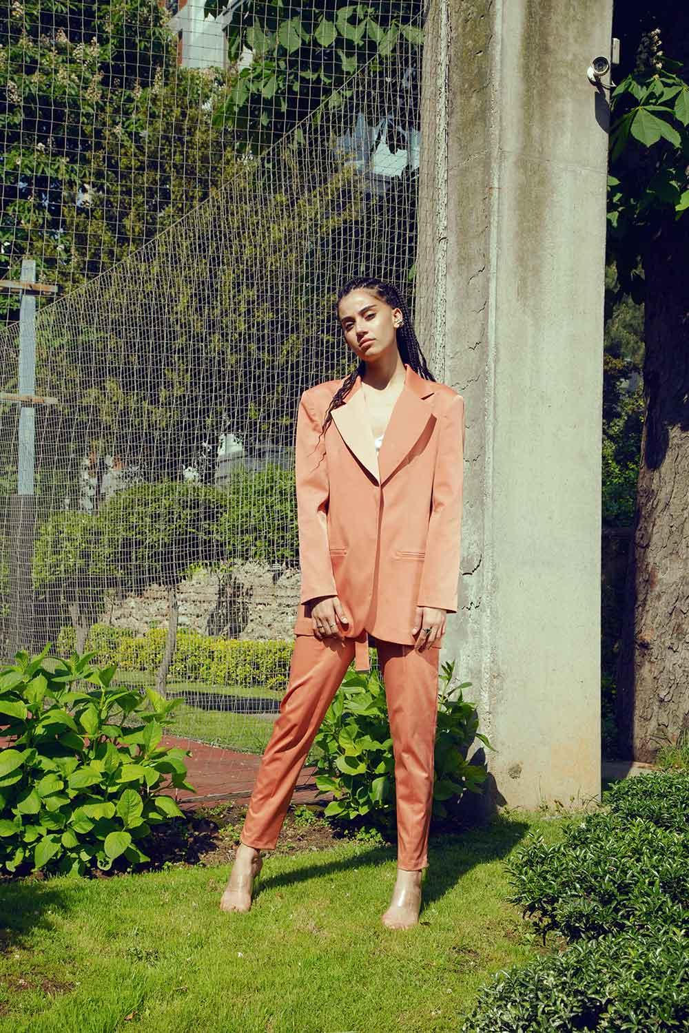 Mirimalist-Janset Copper Blazer-Ceket-2-fleurdirect.live