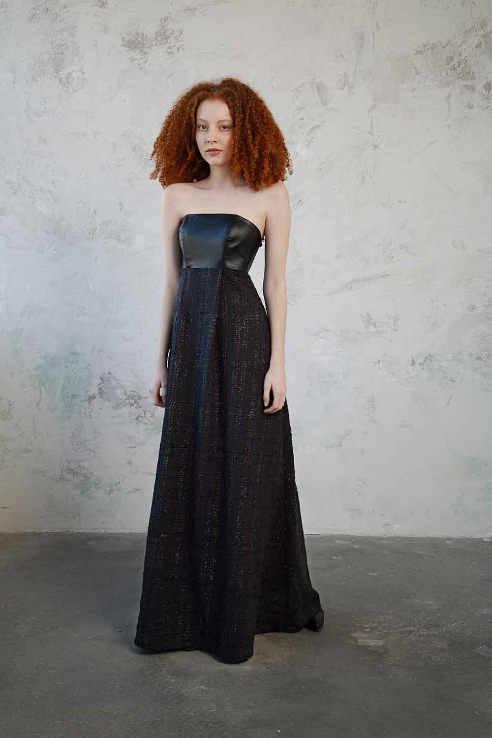 Mirimalist-Vega Strapless Maxi Dress-Elbise-2-fleurdirect.live