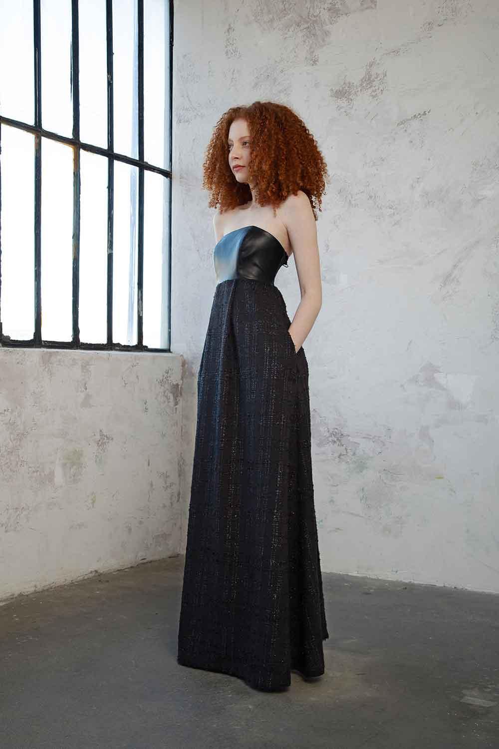 Mirimalist-Vega Strapless Maxi Dress-Elbise-5-fleurdirect.live