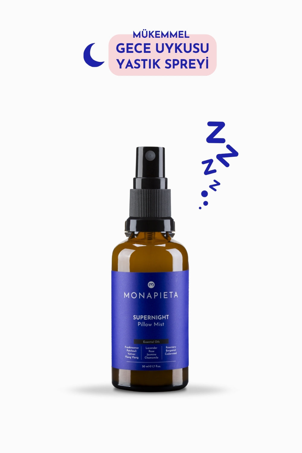 Monapieta-Monapieta Mükemmel Gece Uykusu Yastık Spreyi | Kaliteli & Derin Uyku | 11 Değerli Esansiyel Yağ | 50 Ml-Oda Kokusu-1-fleurdirect.live