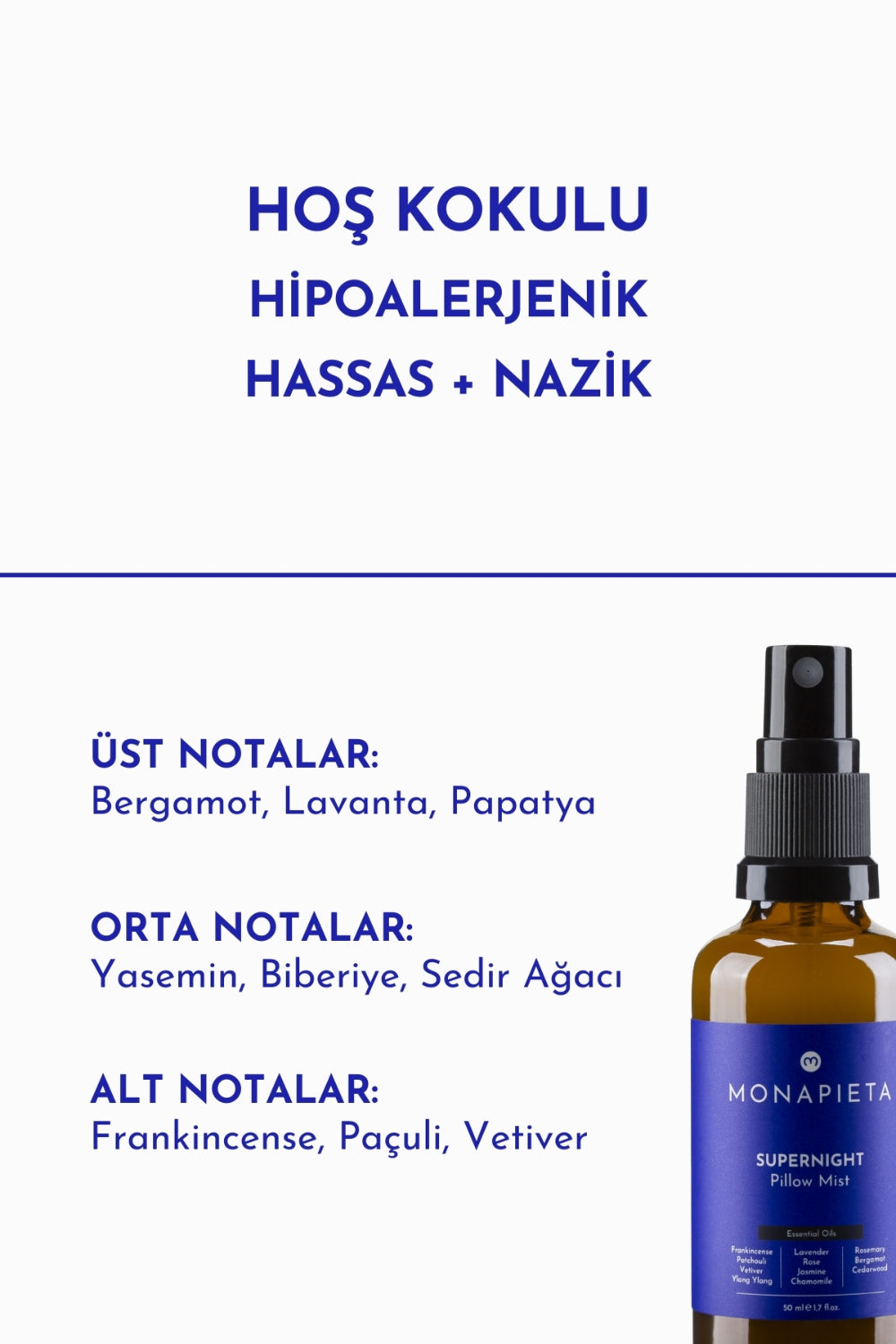 Monapieta-Monapieta Mükemmel Gece Uykusu Yastık Spreyi | Kaliteli & Derin Uyku | 11 Değerli Esansiyel Yağ | 50 Ml-Oda Kokusu-6-fleurdirect.live