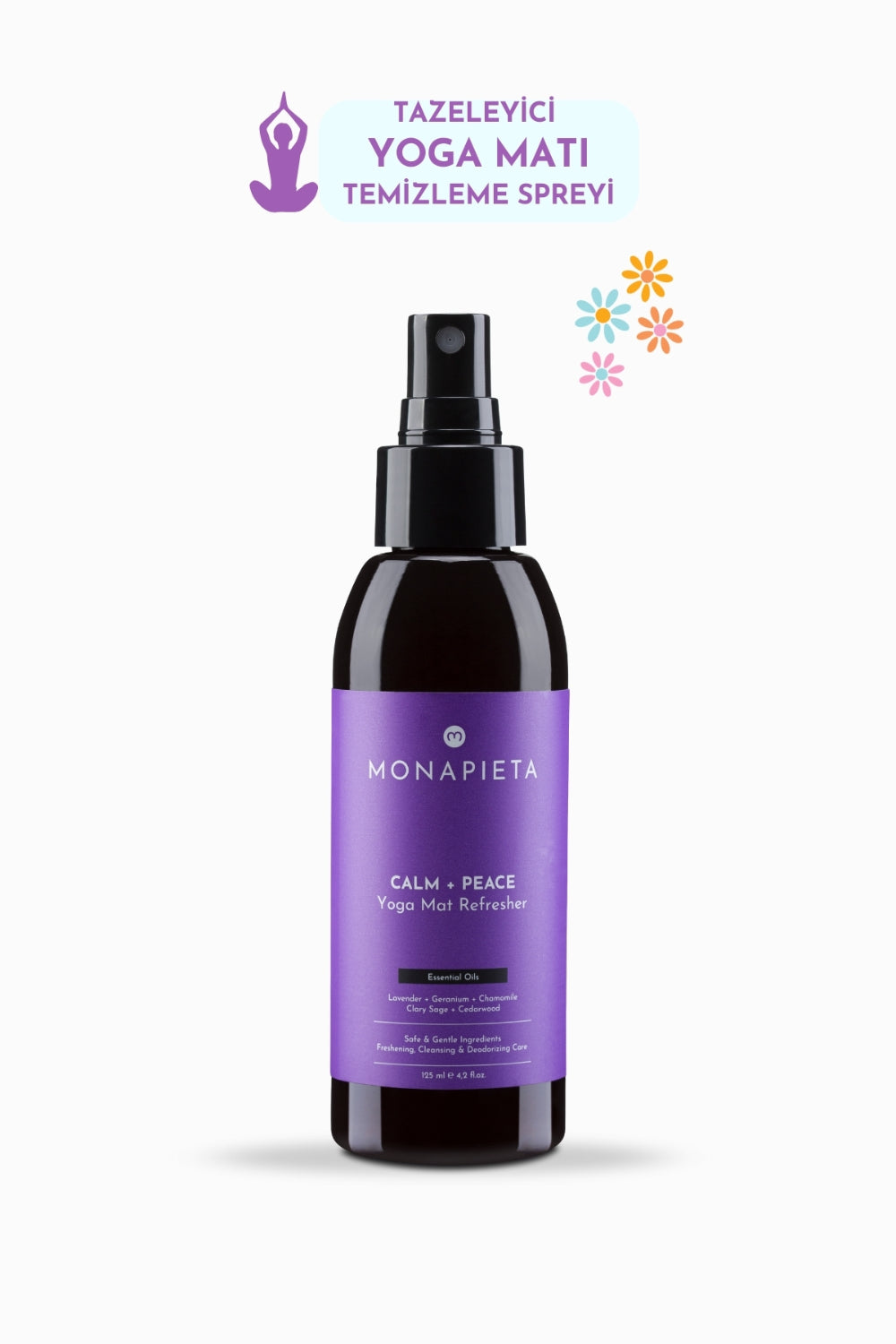 Monapieta-Monapieta Tazeleyici Yoga Matı Temizleme Spreyi | Yenileyici & Koku Giderici | Sakin & Huzurlu Aura | 125 Ml-Oda Kokusu-1-fleurdirect.live