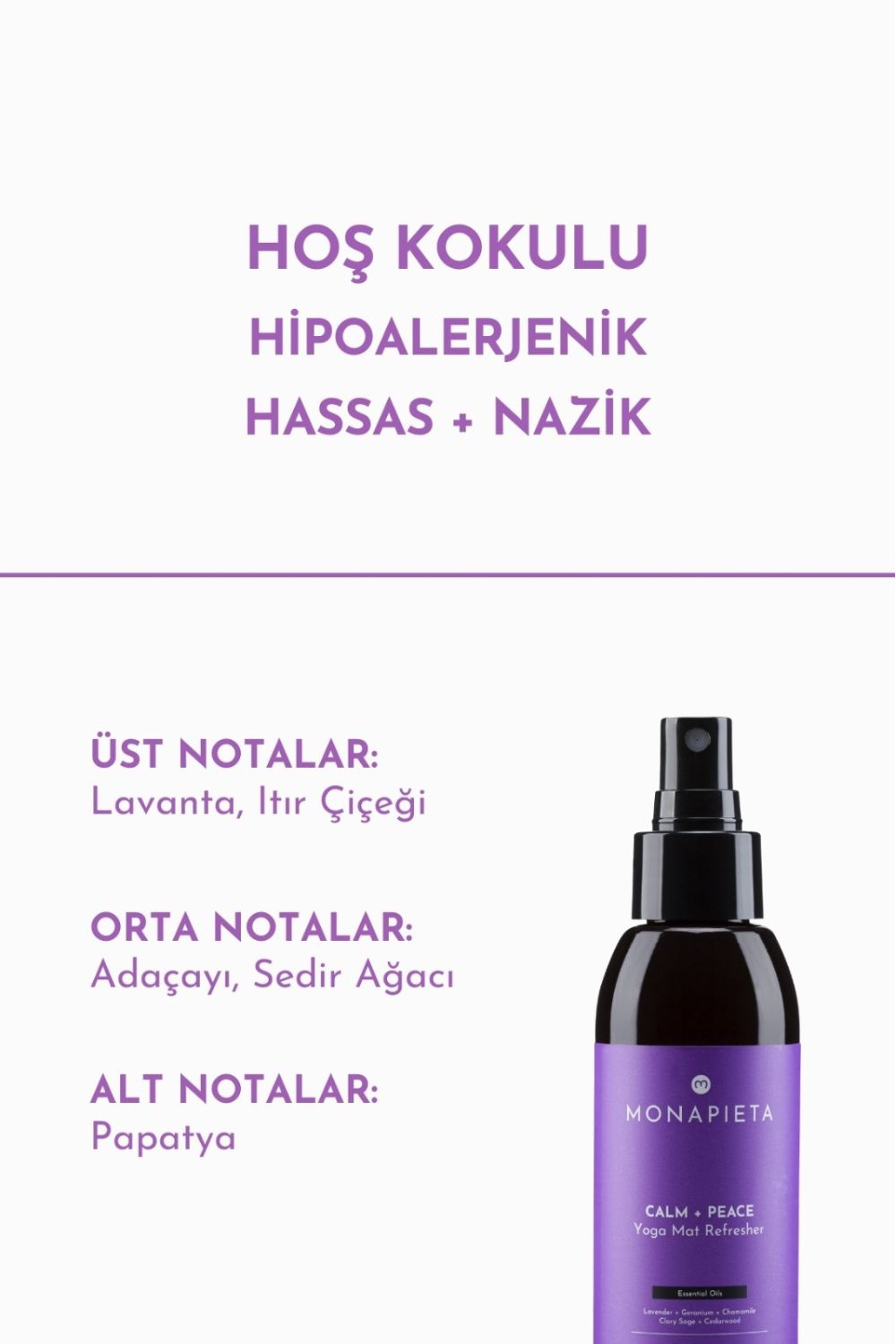 Monapieta-Monapieta Tazeleyici Yoga Matı Temizleme Spreyi | Yenileyici & Koku Giderici | Sakin & Huzurlu Aura | 3x125 Ml-Oda Kokusu-2-fleurdirect.live
