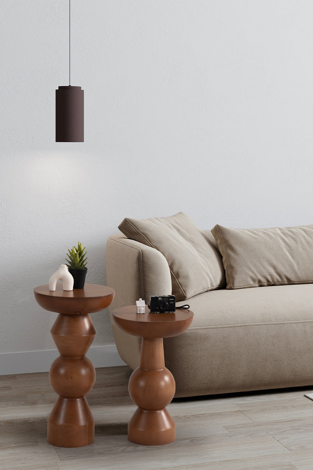 More Wood Design-Enva 2'li Ahşap Sehpa-Sehpa-4-fleurdirect.live