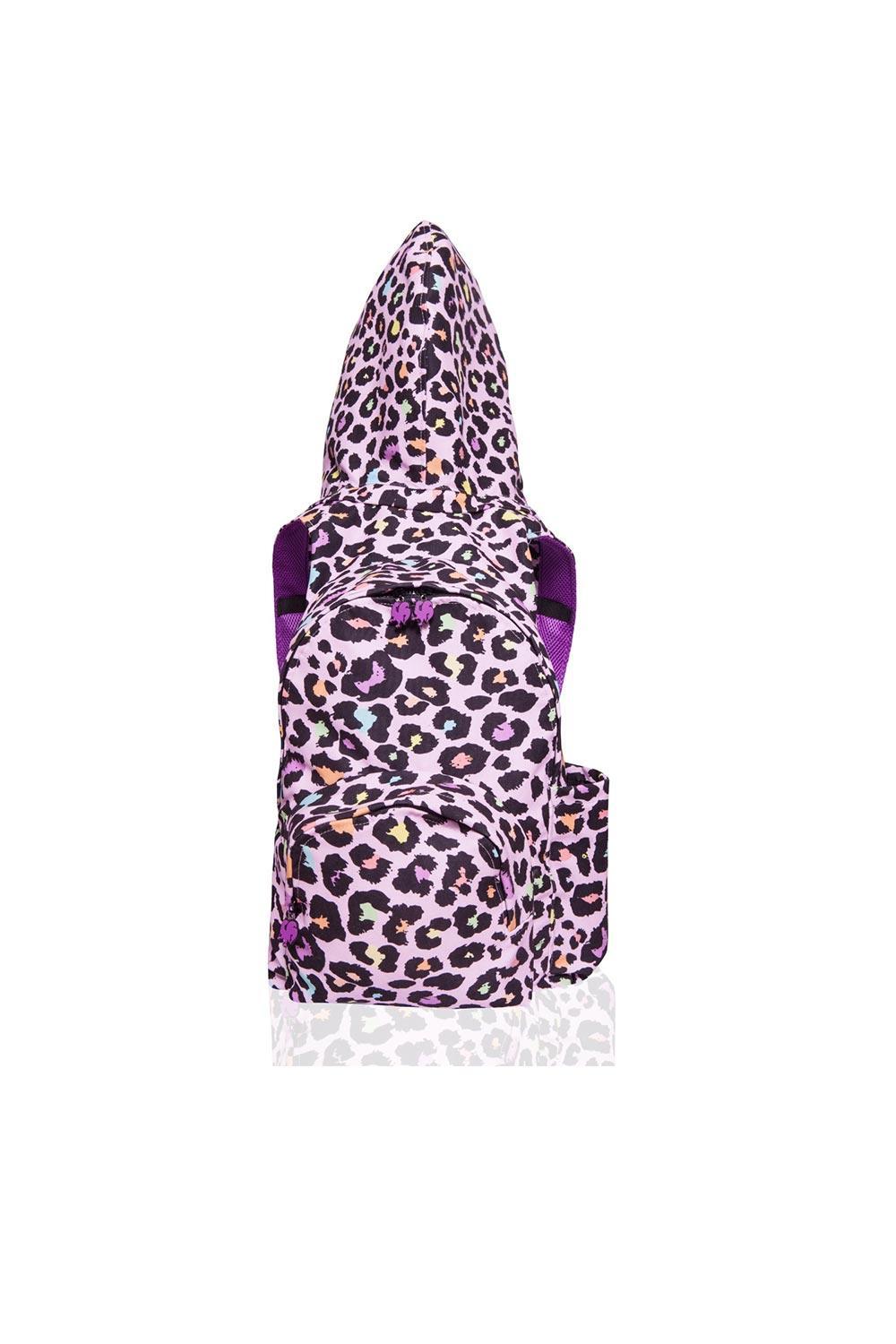 Morikukko-Pinkcheetah Back To School Kapüşonlu Sırt Çantası-Sırt Çantası-2-fleurdirect.live