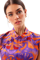 Movom Swimwear-Mauve Maxi Cheongsam Dress-Elbise-3-fleurdirect.live