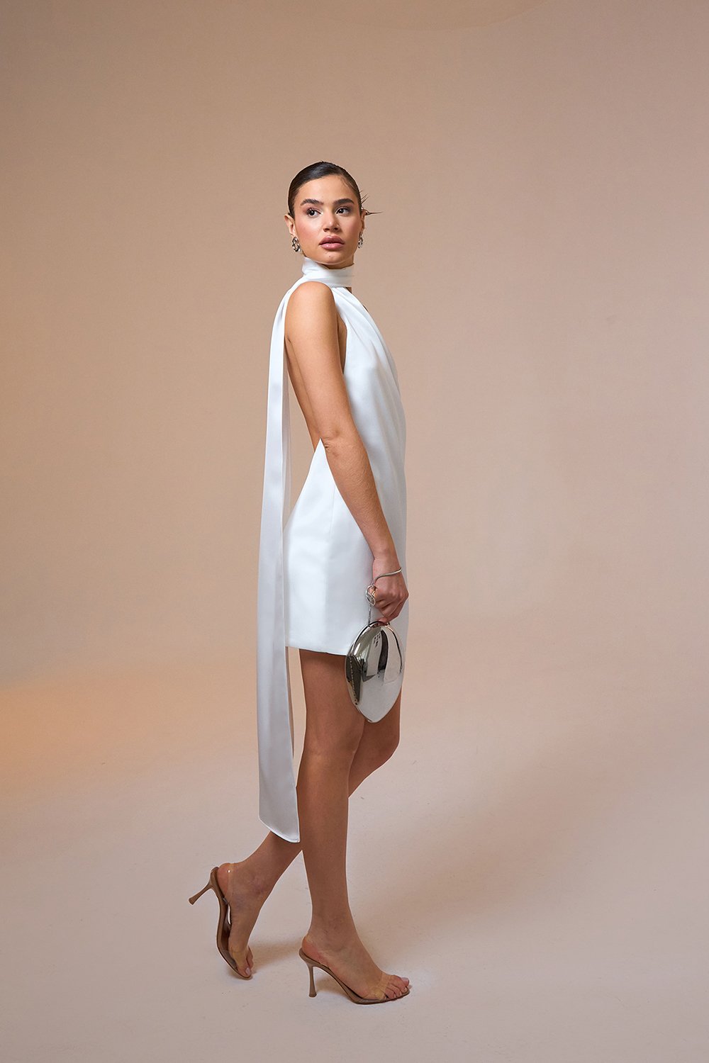 Mozto-Carina Halter Neck Satin Mini Dress-Elbise-5-fleurdirect.live