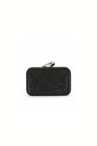 Eloura Siyah Boncuk İşlemeli Abiye Clutch Çanta - 0