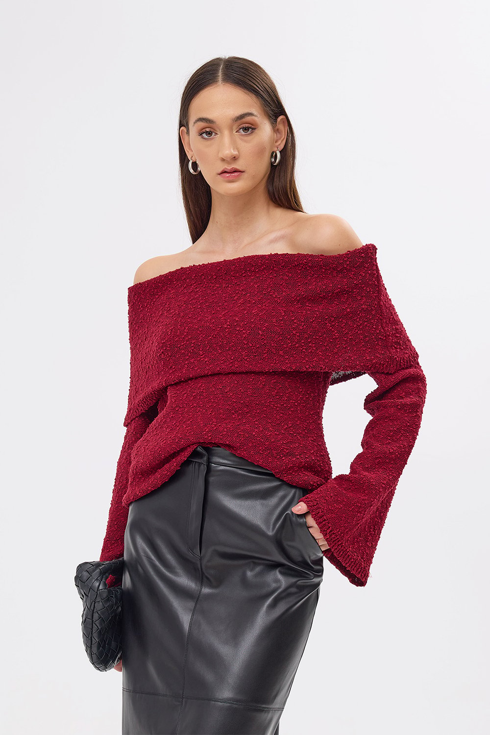 Mozto-Kaia Burgundy Pullover-Kazak & Triko-1-fleurdirect.live