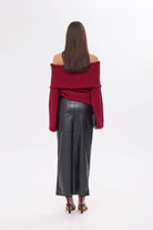 Mozto-Kaia Burgundy Pullover-Kazak & Triko-3-fleurdirect.live