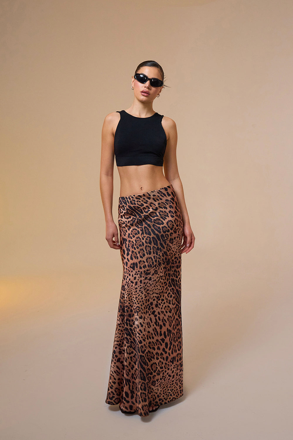 Mozto-Larissa Leopar Printed Maxi Skirt-Etek-1-fleurdirect.live