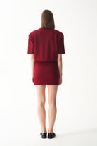 Naia-Miu T Shirt Elbi̇se / Bordo-Elbise-6-fleurdirect.live