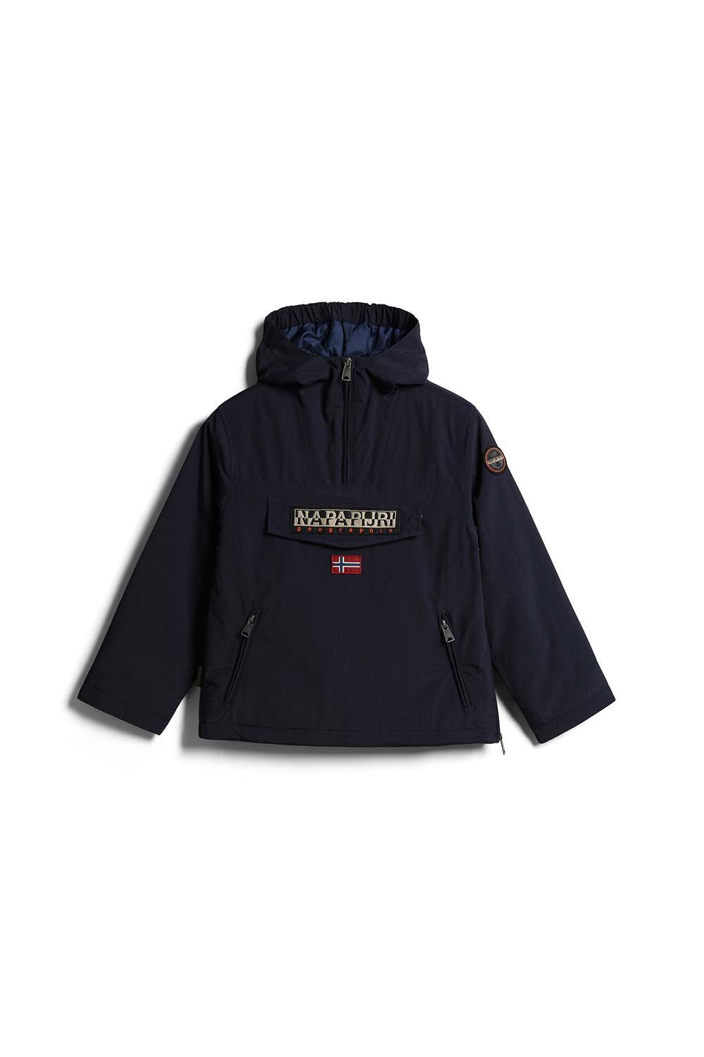 Napapijri-Kids Rainforest Pocket 2 Blue Marine-Yağmurluk-1-fleurdirect.live