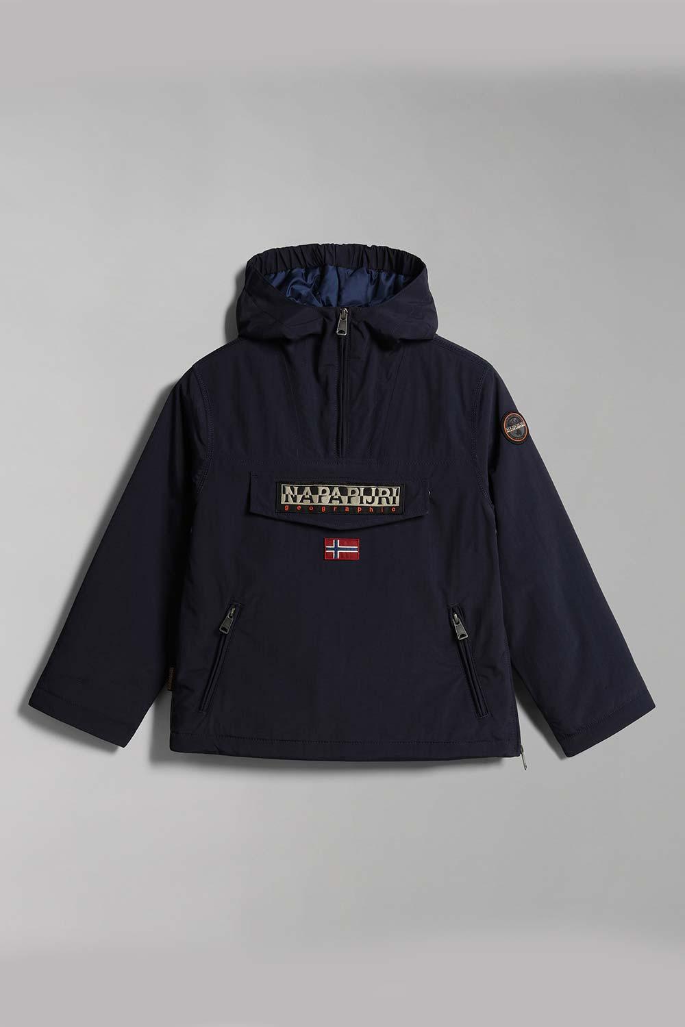 Napapijri-Kids Rainforest Pocket 2 Blue Marine-Yağmurluk-6-fleurdirect.live