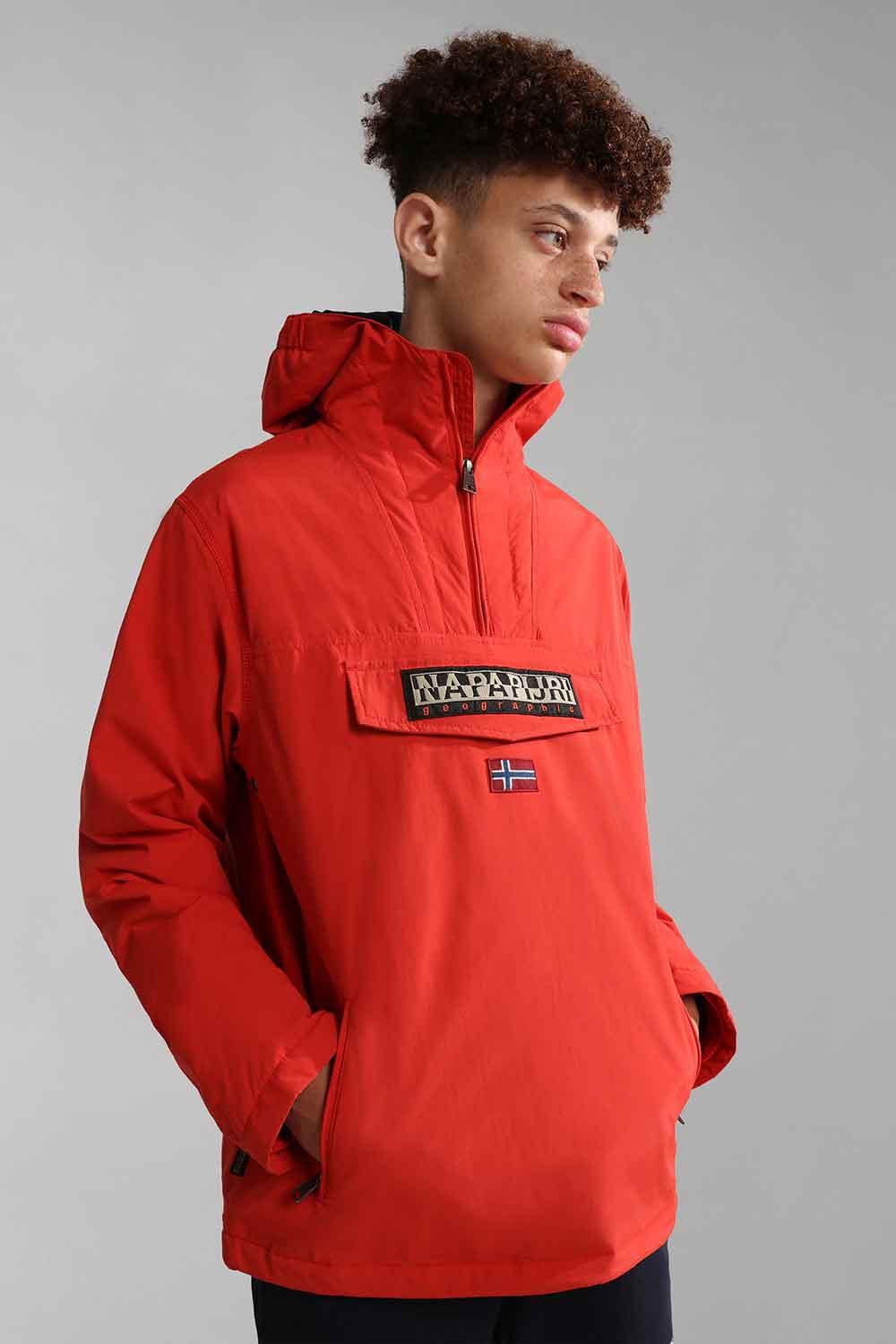 Napapijri-Kids Rainforest Pocket 2 Red Poppy-Yağmurluk-10-fleurdirect.live