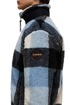 Montepiana Check Cby Relaxed Fit Fermuarlı Peluş Mont - 4