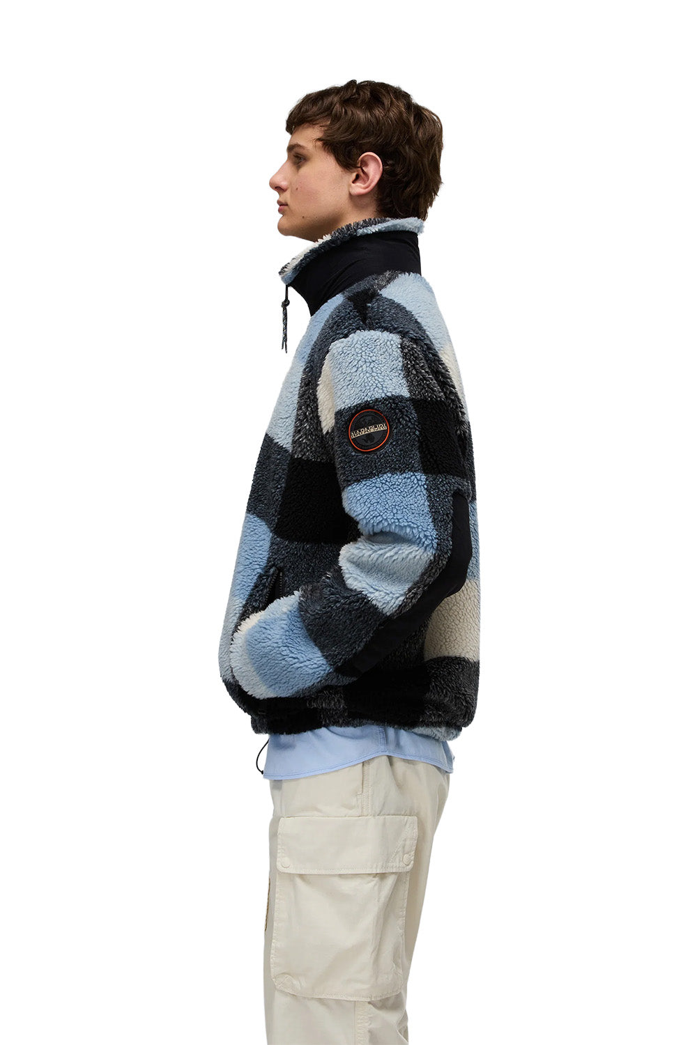 Montepiana Check Cby Relaxed Fit Fermuarlı Peluş Mont - 7