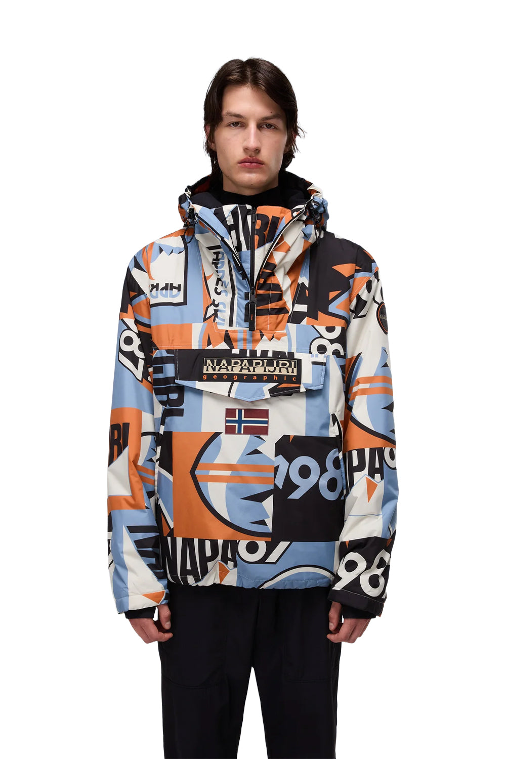 Napapijri-Rainforest Next Anorak Jacket Çok Renkli Erkek Mont-Mont-8-fleurdirect.live