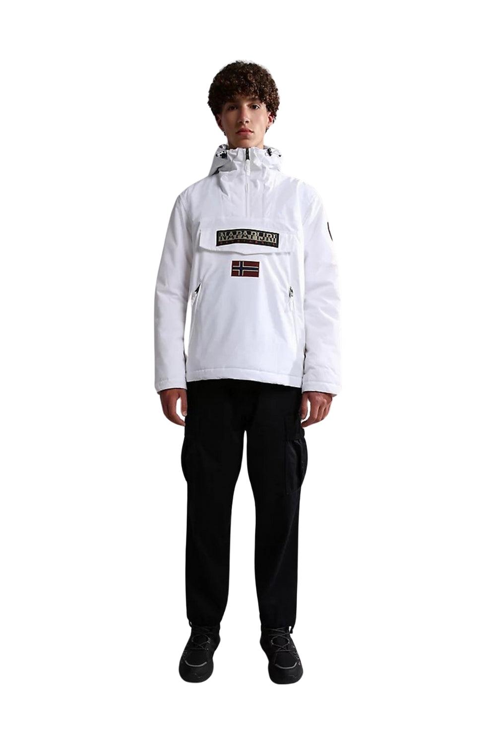 Napapijri-Rainforest Pocket 2 Bright White-Yağmurluk-2-fleurdirect.live