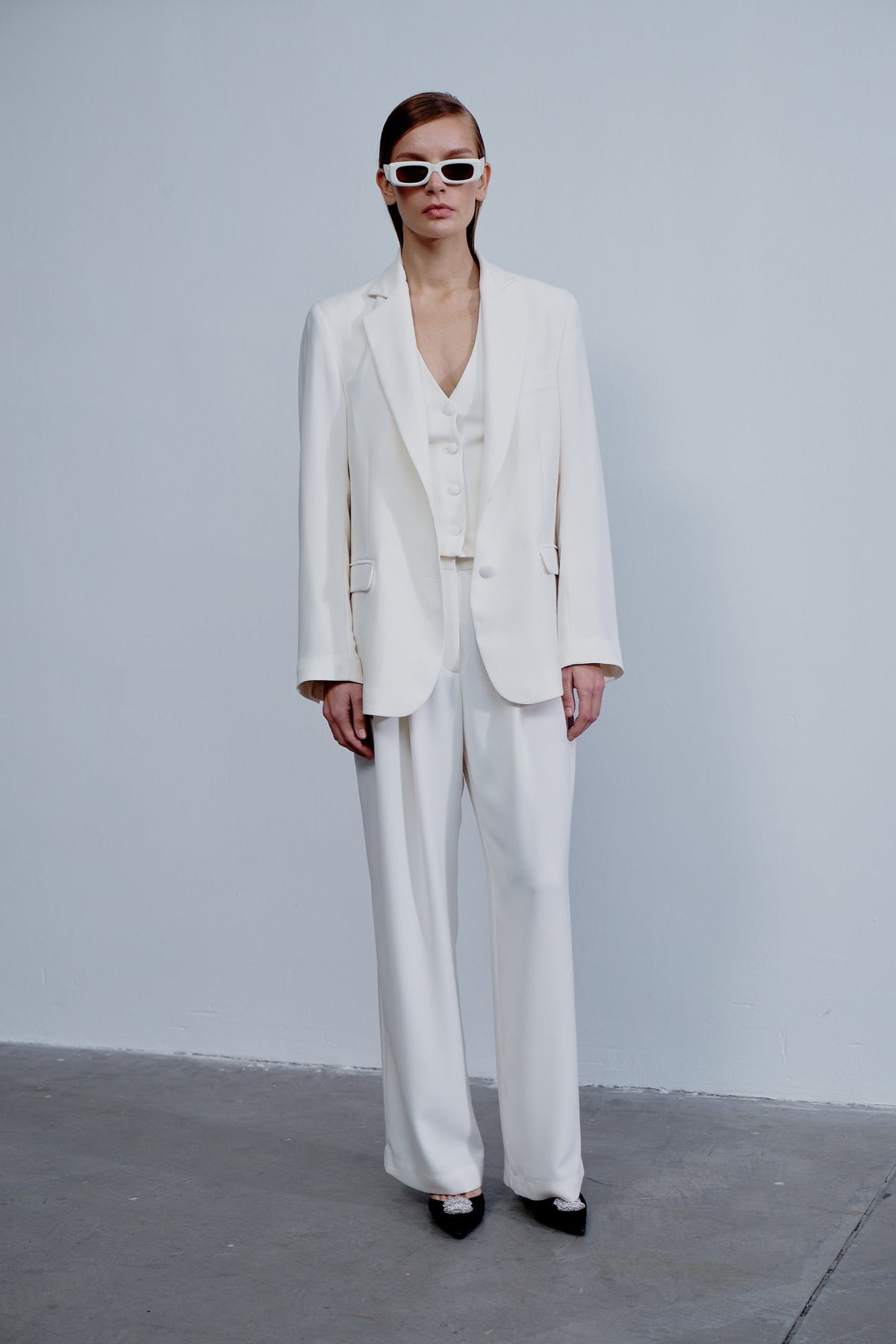 Boxy Blazer Beyaz