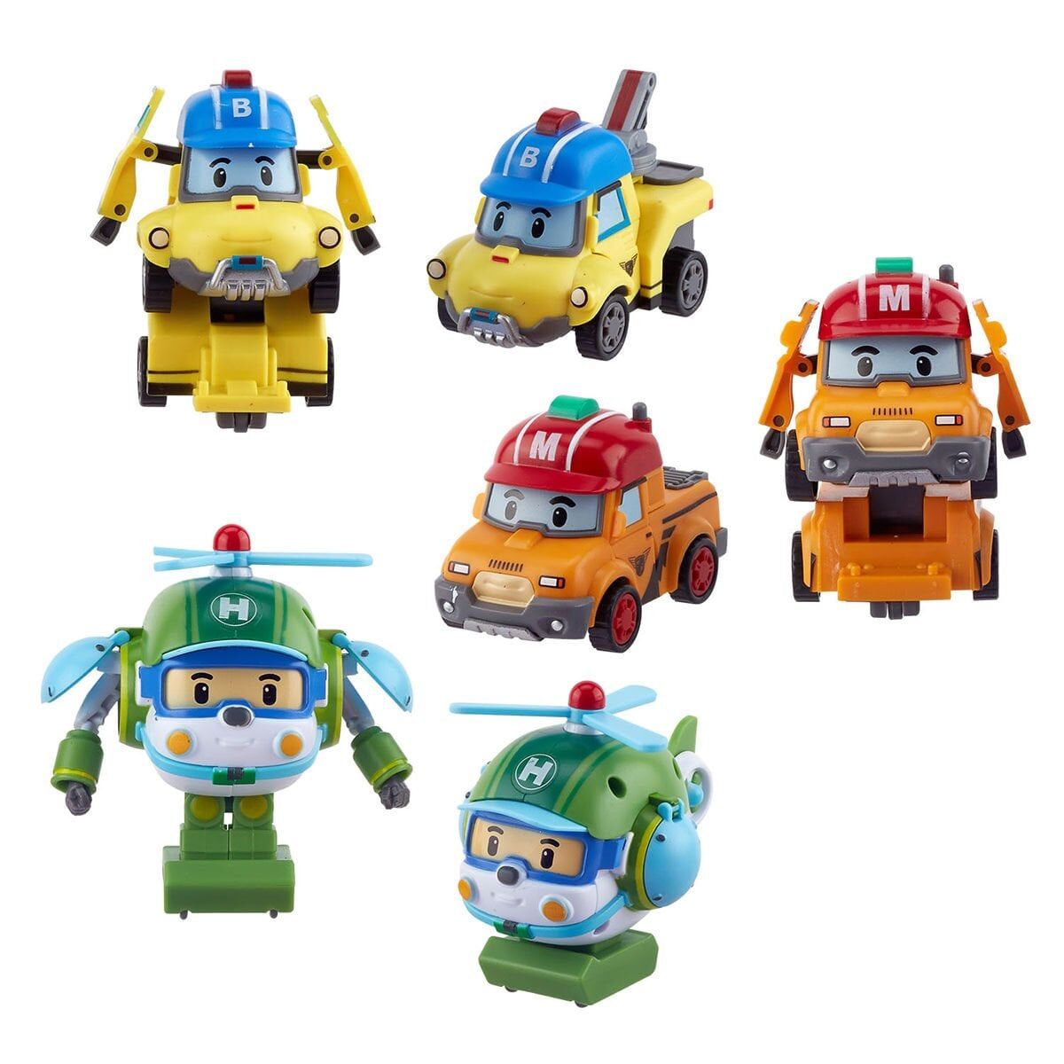 Poli Zr-915 Robocar Poli Quick Transforming Mini Rescue Deluxe Set