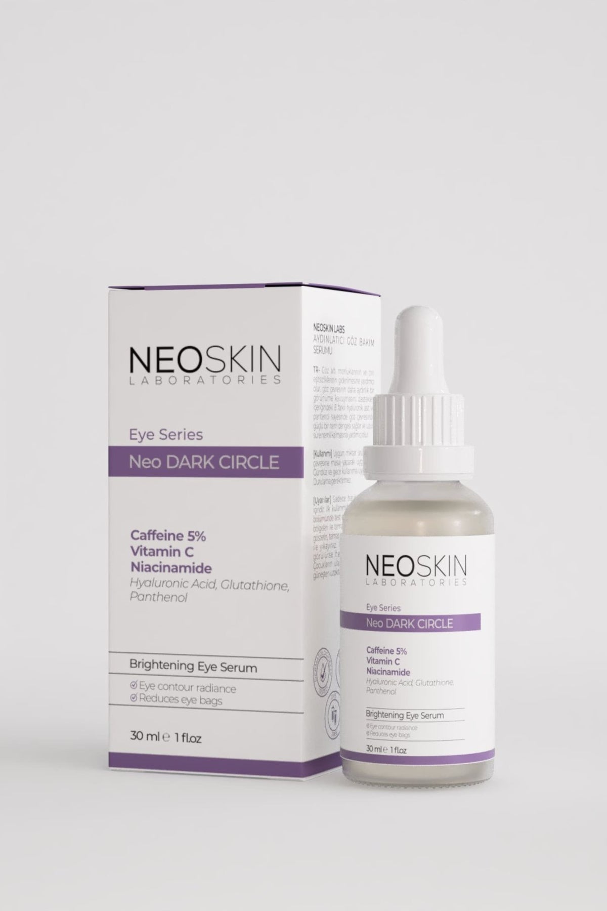 Neoskin-Neo Dark Cırcle 30ml Göz Altı Morluk Ve Torbalanma Karşıtı, Aydınlatıcı Göz çevresi özel Serumu-Göz Serumu-2-fleurdirect.live