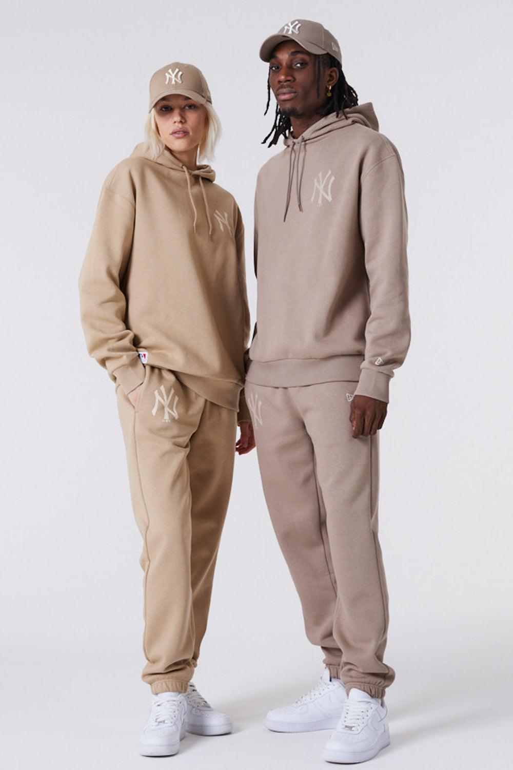 New Era-MLB League Essential Oversized Hoodie Brown-Sweatshirts & Hoodies-6-fleurdirect.live