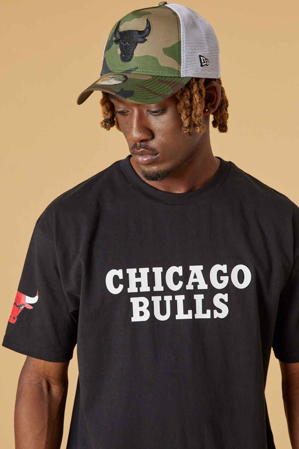 New Era-Washed Pack Wordmark Oversized Tee Chicago Bulls-T-Shirts-4-fleurdirect.live