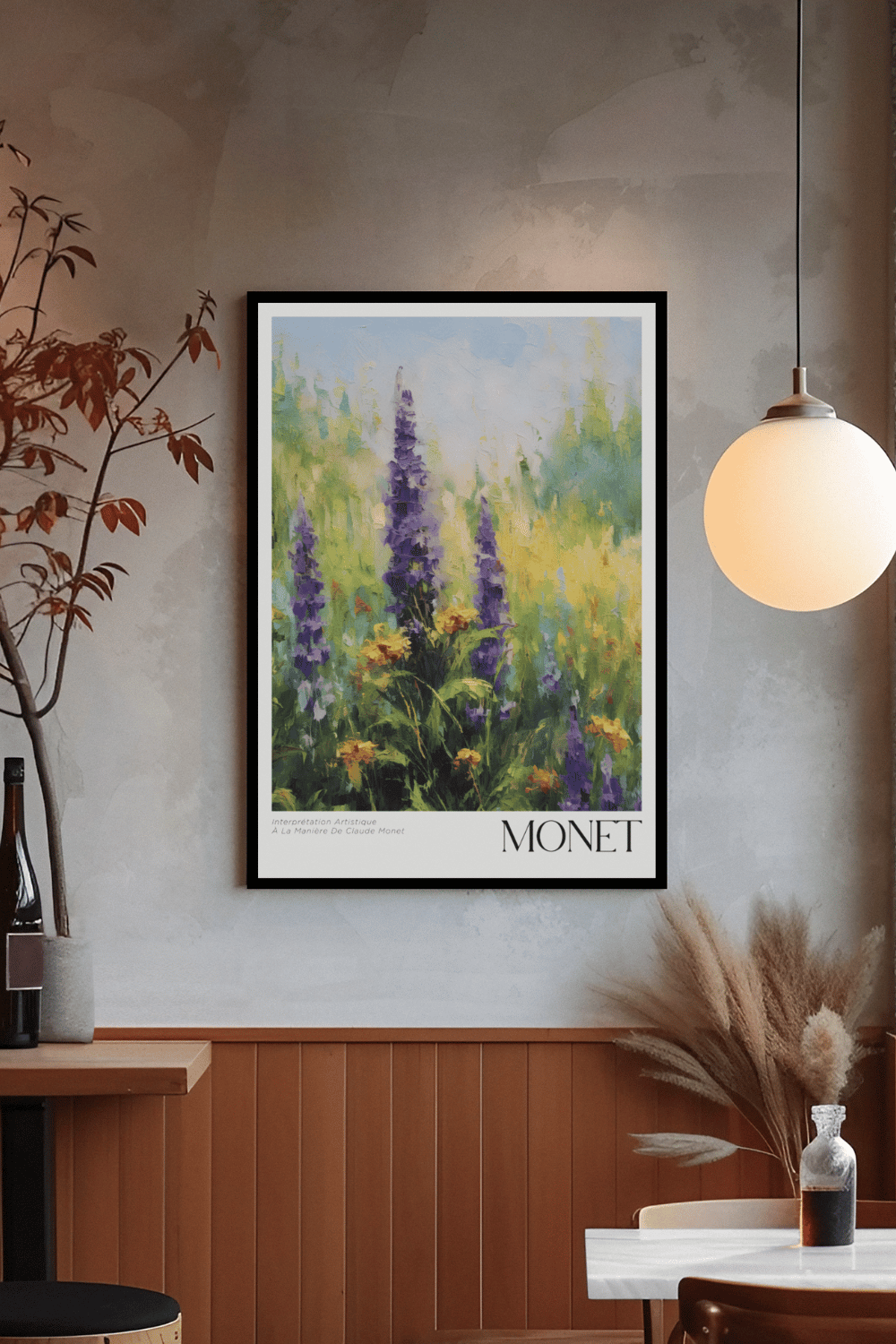 Nord Design-Ressam Serisi Çerçeveli Tablo - Claude Monet - 02-Tablo-2-fleurdirect.live