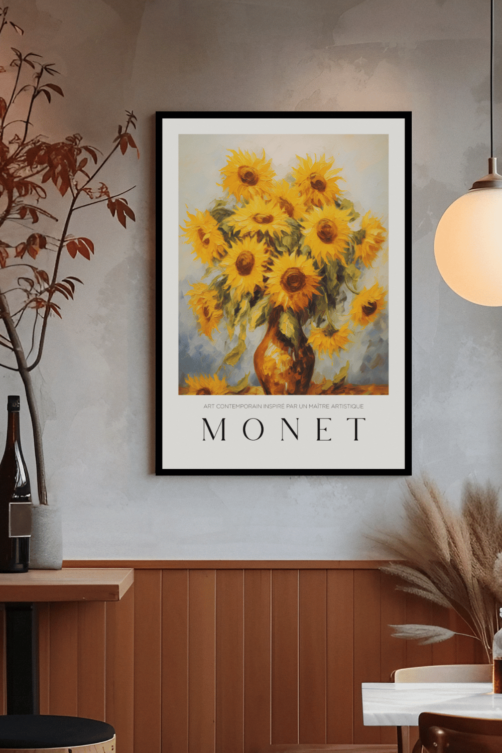 Nord Design-Ressam Serisi Çerçeveli Tablo - Claude Monet - 11-Tablo-3-fleurdirect.live