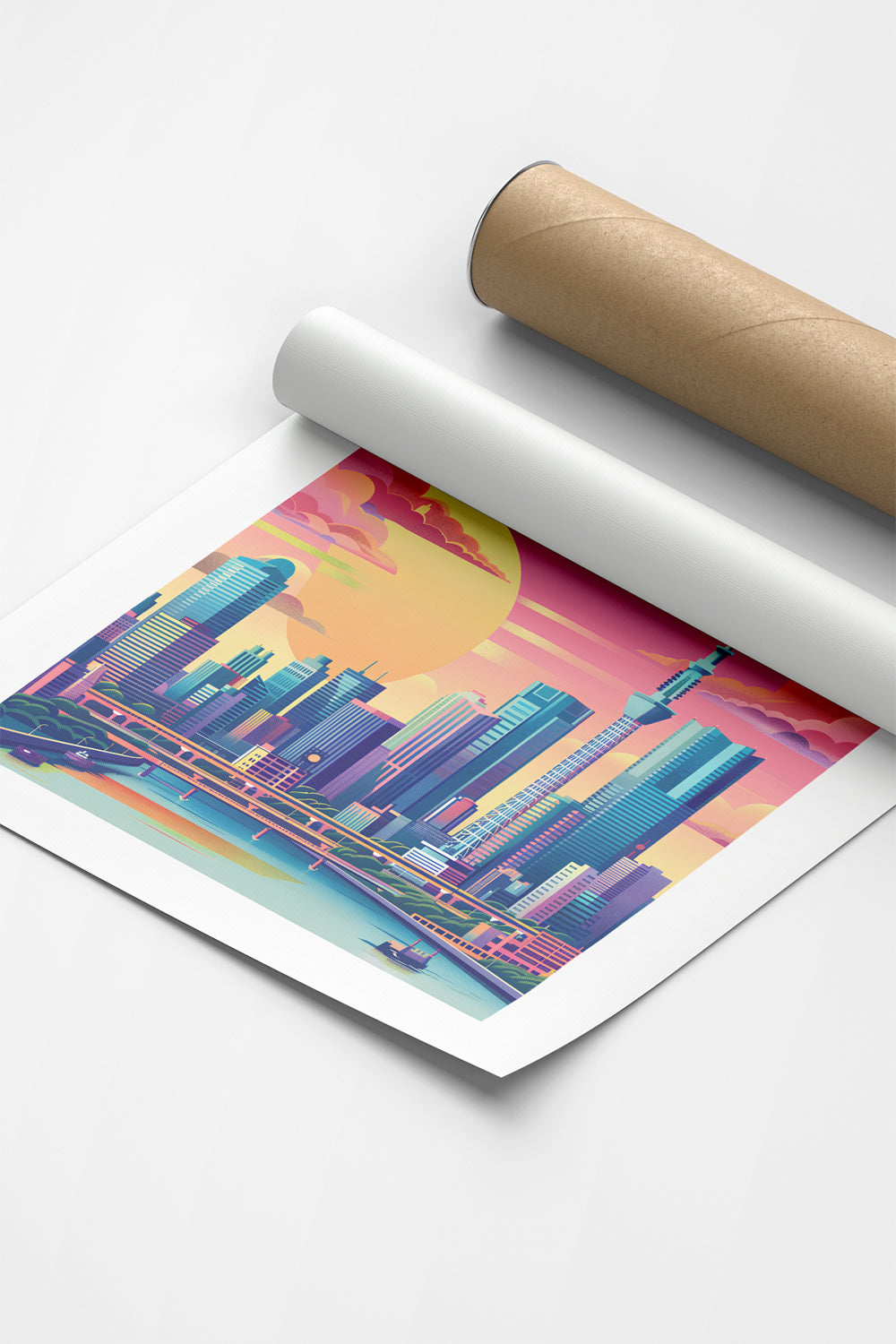 ODA.products-Tokyo İllüstrasyon Şehir Posteri-Tablo-6-fleurdirect.live