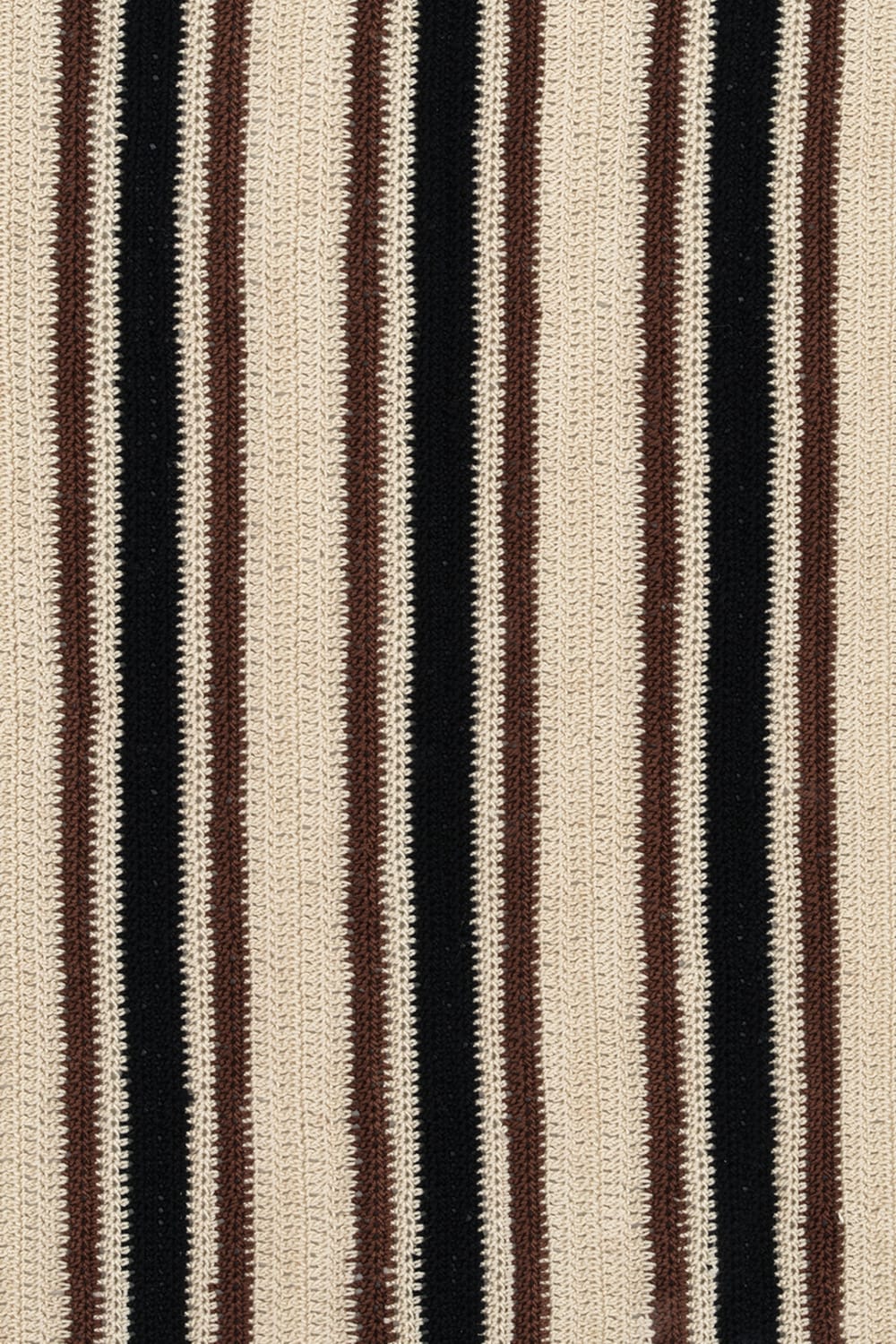 OHM Handmade-Bej Kahverengi Siyah Stripes El İşi Dantel Örtü-Dantel Örtüler-3-fleurdirect.live