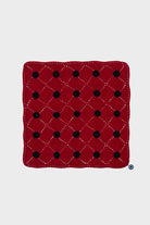 OHM Handmade-Kırmızı Siyah Tiny Dots El İşi Dantel Örtü-Dantel Örtüler-1-fleurdirect.live