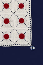 OHM Handmade-Krem Kırmızı Tiny Dots El İşi Dantel Örtü-Dantel Örtüler-2-fleurdirect.live