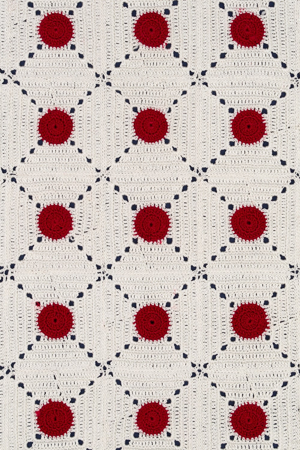 OHM Handmade-Krem Kırmızı Tiny Dots El İşi Dantel Örtü-Dantel Örtüler-3-fleurdirect.live