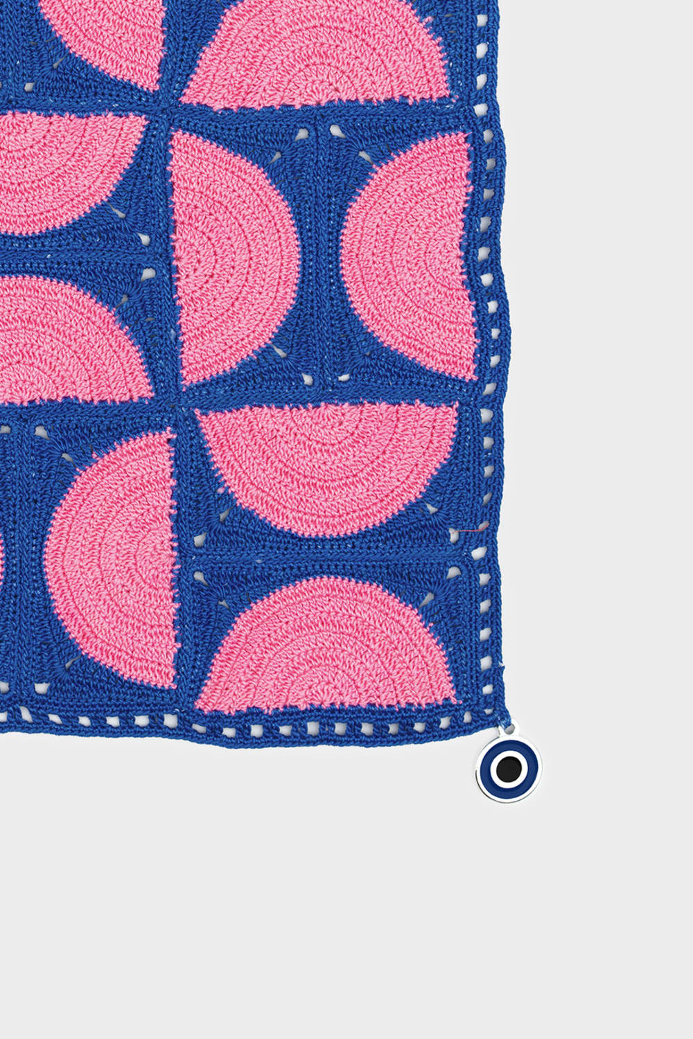 OHM Handmade-Pembe Saks Circus El İşi Dantel Örtü-Dantel Örtüler-2-fleurdirect.live