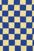 OHM Handmade-Sarı Mavi Checkered El İşi Dantel Örtü-Dantel Örtüler-3-fleurdirect.live
