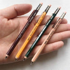 Ohto-Ohto Wood Sharp Mini Mekanik Kurşun Kalem 0.5mm Bordo Aps 350 Es-Mekanik Uçlu Kalem-5-fleurdirect.live
