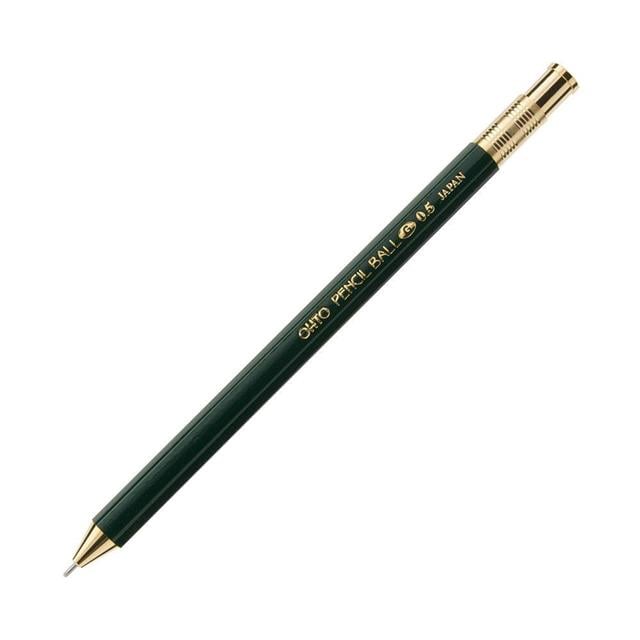Ohto-Ohto Wooden Tükenmez Kalem 0.5mm Yeşil Nkg 450 E-Tükenmez Kalem-1-fleurdirect.live