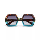 Okkia-Okkia Emma Big Hexagonal Unisex Güneş Gözlüğü Havana Mavisi-Güneş Gözlüğü-1-fleurdirect.live