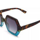 Okkia-Okkia Emma Big Hexagonal Unisex Güneş Gözlüğü Havana Mavisi-Güneş Gözlüğü-7-fleurdirect.live